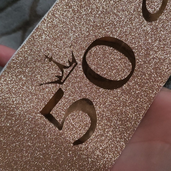 50 & Fabulous Rose Gold Sash and Rhinestone Tiara - Picture 6 of 9